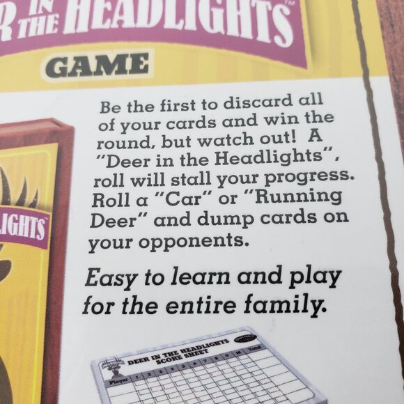 Front Porch Classics Deer in Headlights Game NWT - Picture 4 of 6